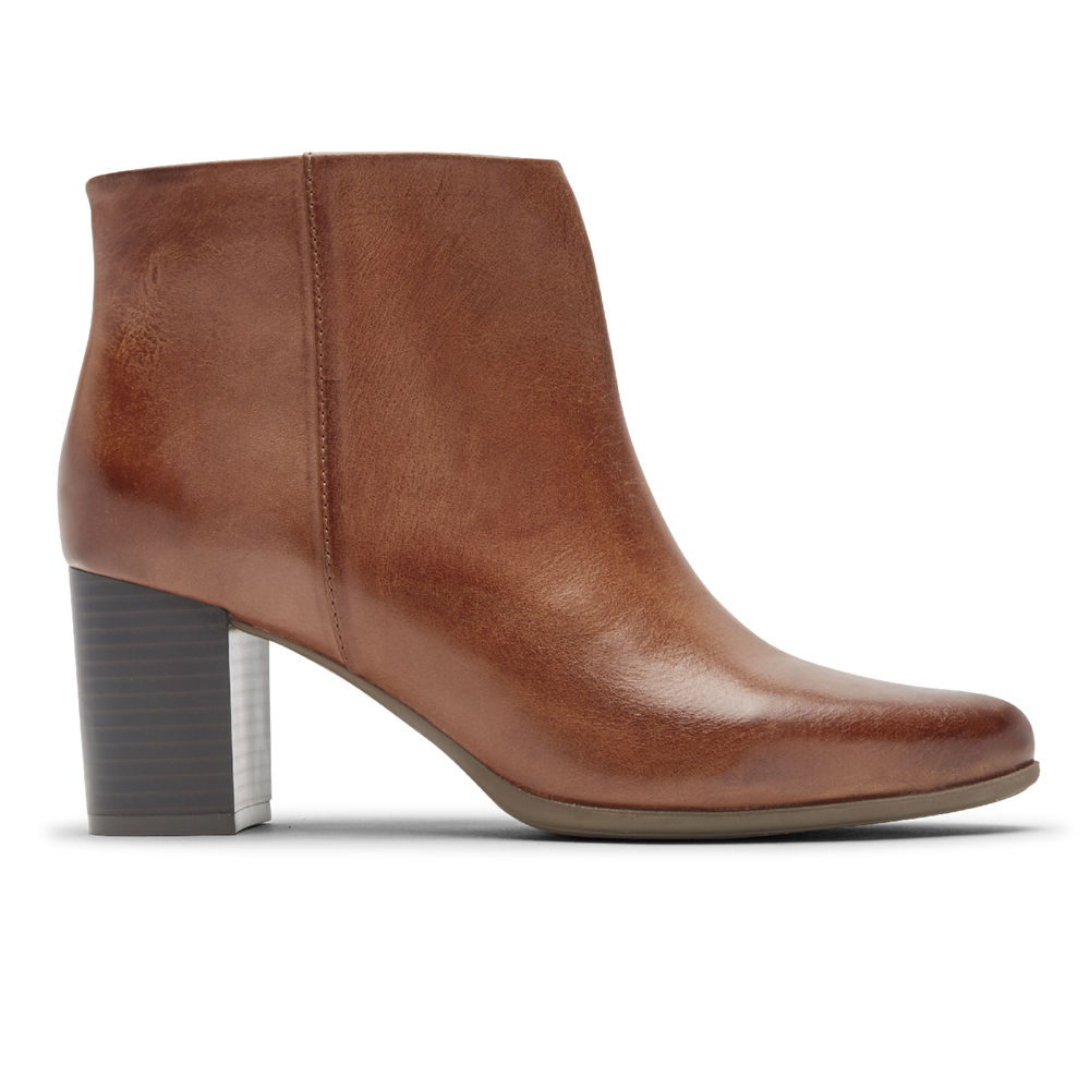 Rockport Womens Booties Brown - Camdyn - UK 072-GTDNEQ